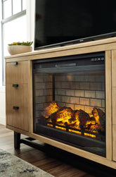 A2Z Furniture - Ashley Furniture - Entertainment Accessories Electric Infrared Fireplace Insert - Electric Infrared Fireplace Insert / Black - W100-121